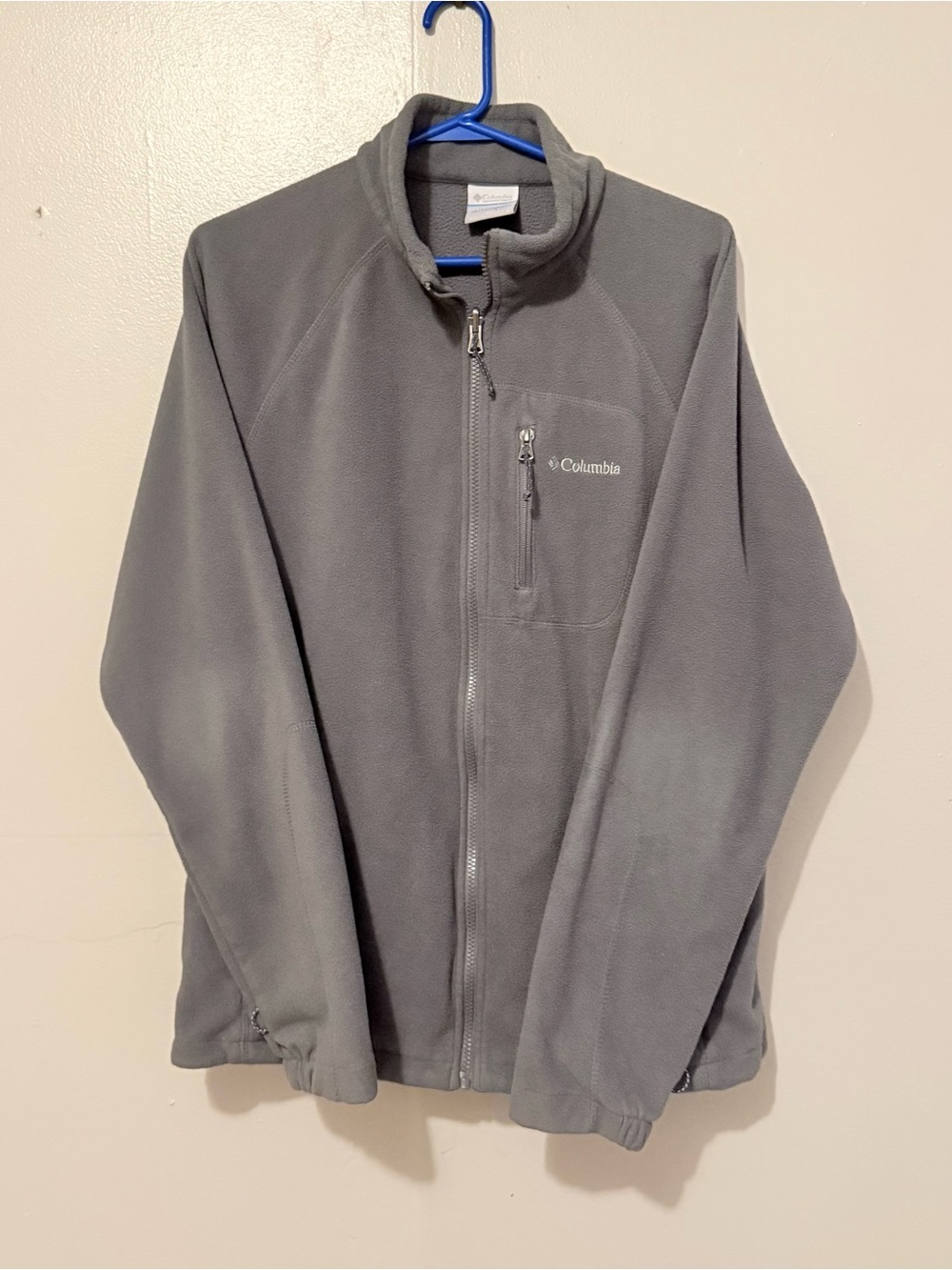 Columbia Men’s Gray Full-Zip Fleece Jacket